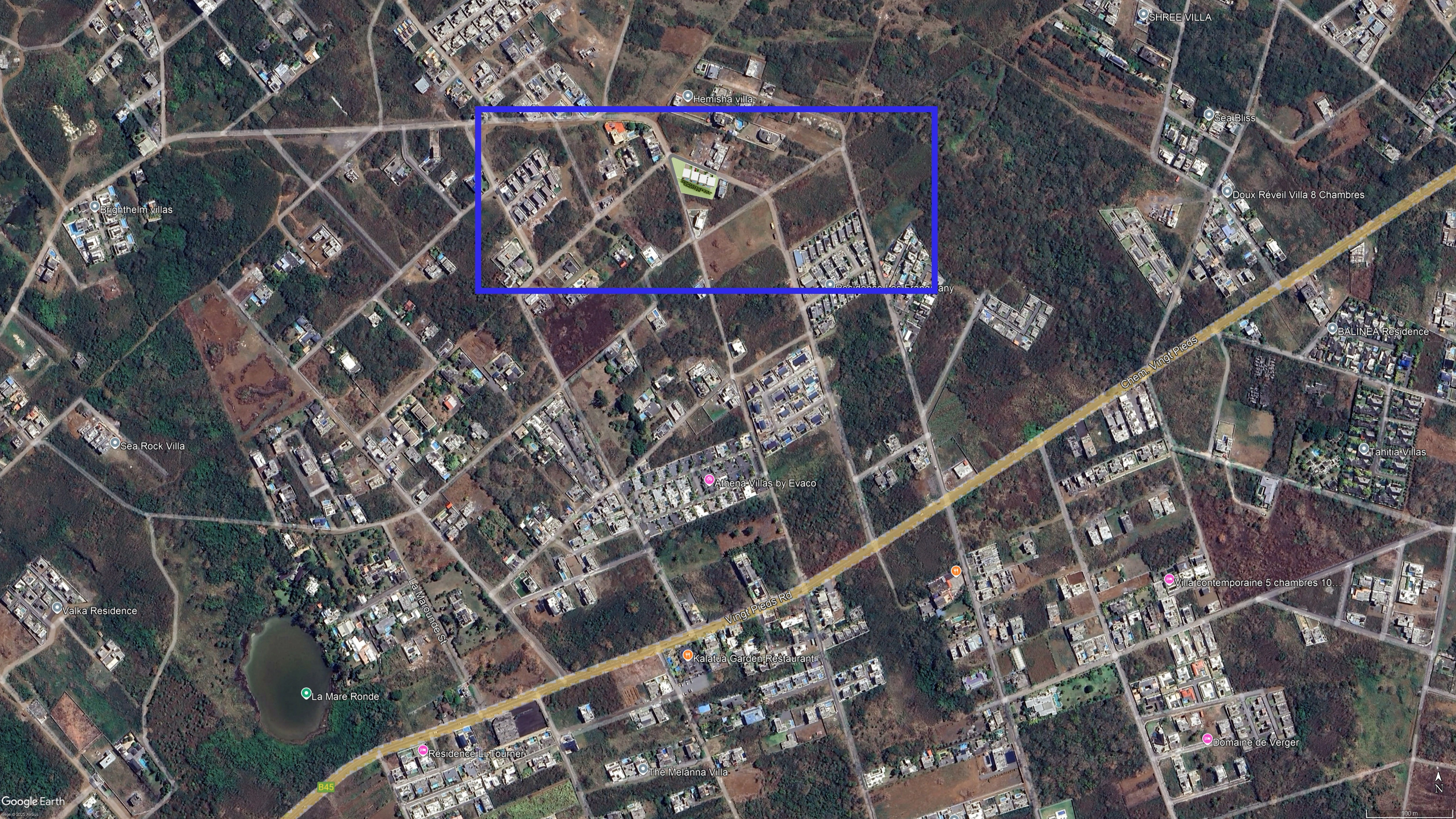 Aerial view of Pereybere area